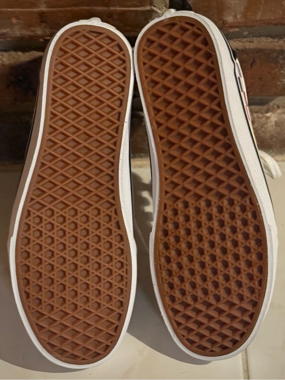 Vans Old Skool Rainbow Checkerboard Shoes - Picture 2 of 5